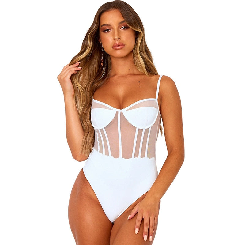 See-Through Push Up Bodysuit
