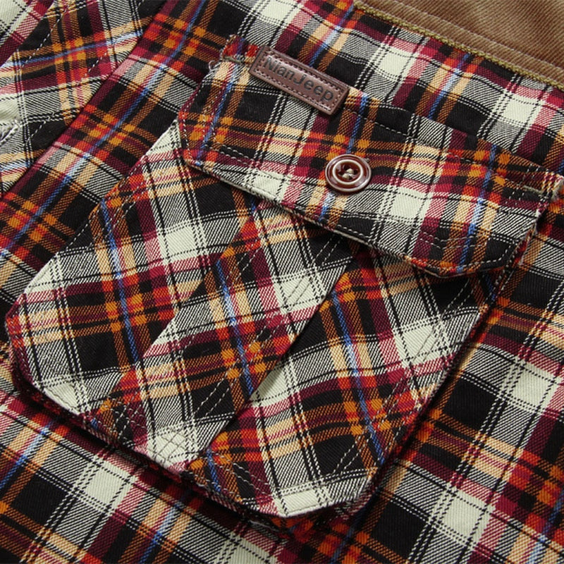 Double Pocket Plaid Shirt