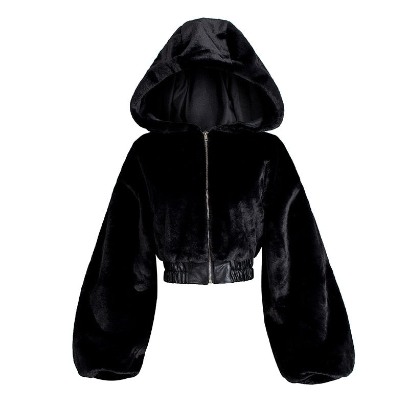 High Waist Hoodie Jacket
