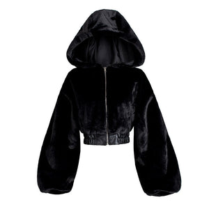 High Waist Hoodie Jacket
