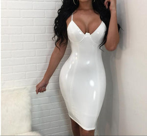 Gloss Leather Dress