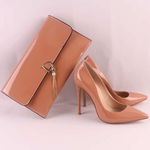 Designer Clutch & Heels