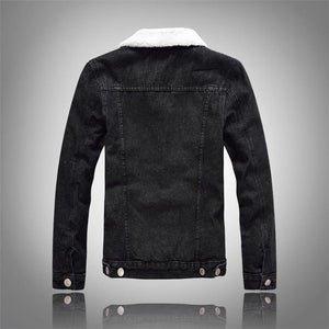 Denim Plush Jacket