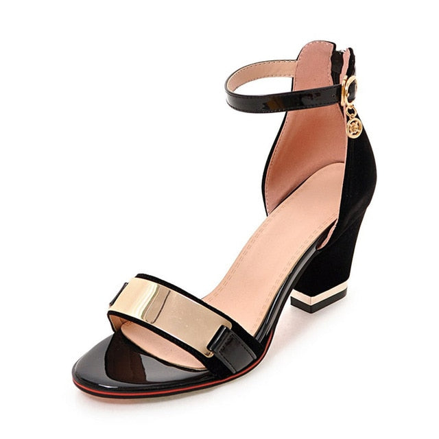 Ankle Strap Block Heel