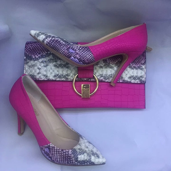Designer Clutch & Heels
