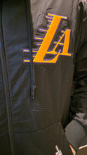 Load image into Gallery viewer, NBA LOS ANGELES LAKERS CLASSIC WIND SUIT MEN'S WOVEN FULL ZIP PULLOVER HOODIE BLL5515998-BLK
