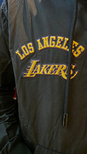 Load image into Gallery viewer, NBA LOS ANGELES LAKERS CLASSIC WIND SUIT MEN'S WOVEN FULL ZIP PULLOVER HOODIE BLL5515998-BLK
