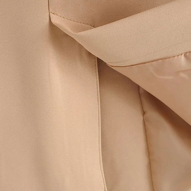 Women  Solid Colorloose Side Slit Temperament Loose One-Button Suit Collar Sleeveless Long Vest Streetwear Chic Tops