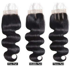 9A Grade Brazilian Human Hair Extensions Body Wave 1/3 Bundles with - Bianca's hair and beauty supply