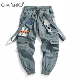 CHAIFENKO New Hot Jogger Leisure Sports Trousers Men Hip Hop Streetwear Beam Foot Cargo Pants Fashion Printing Men Pants