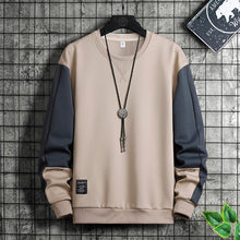 Load image into Gallery viewer, Fashion Patchwork Men Sweatshirt  Autumn New Street Trend Hoodie Mens Casual Loose Pullover Korean Long Sleeved Top M-5XL
