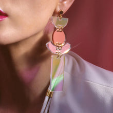 Load image into Gallery viewer, Streamer Acrylic Series Simple Square Geometric Colorful Earrings
