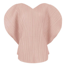 Load image into Gallery viewer, Woman Pleated T Shirt Solid Heart-shaped Design V Collar Batwing Sleeve Loose Tops Casual Style

