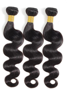 9A Grade Brazilian Human Hair Extensions 1/3/4 bundles Body Wave - Bianca's hair and beauty supply