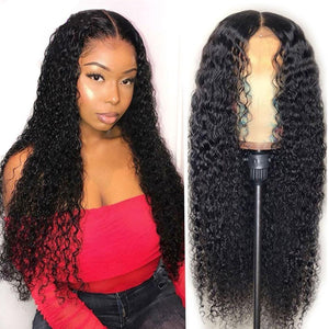 Beumax Water Curl 4x4 Lace Closure Human Hair Wigs for Black Women - Bianca's hair and beauty supply