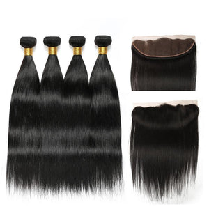 BeuMax Hairs 9A Grade Brazilian Human Hair Extension1/3/4 Straight - Bianca's hair and beauty supply