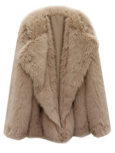 Load image into Gallery viewer, Fashion Women's Faux Fur Coat Lapel Loose Covered Button Long Sleeve Thick Warm Khaki Coat Female Winter
