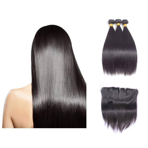 BeuMax Hairs 9A Grade Brazilian Human Hair Extension1/3/4 Straight - Bianca's hair and beauty supply