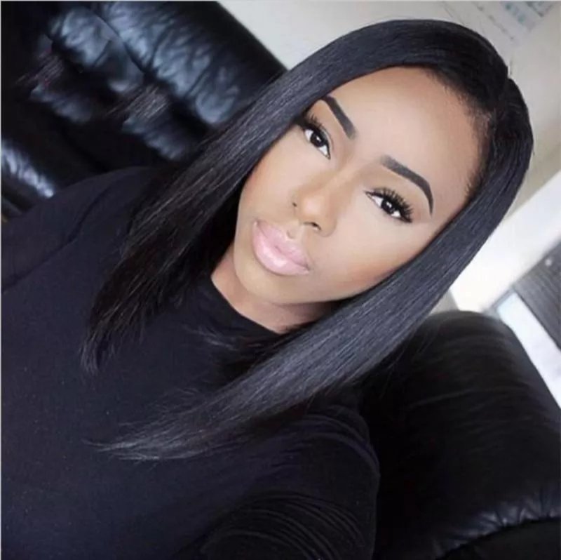 Women Wig  Bob Wave Short Head Straight Hair Chemical Fiber Hair Set - Bianca's hair and beauty supply