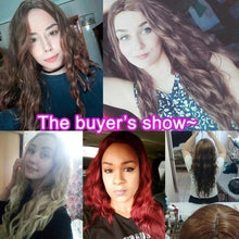 Load image into Gallery viewer, Wig Wine Red Fluffy . - Bianca's hair and beauty supply

