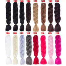 Load image into Gallery viewer, High Temperature Fiber Single Color Synthetic Hair Jumbo Braid Wig - Bianca's hair and beauty supply
