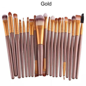 20pcs Makeup Brushes Set Eye Shadow Foundation Powder Eyeliner Eyelash Lip Make Up Brush Cosmetic Beauty Tool Kit Hot - Bianca's hair and beauty supply