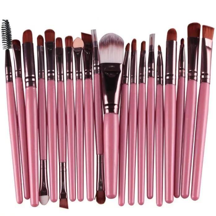 20pcs Makeup Brushes Set Eye Shadow Foundation Powder Eyeliner Eyelash Lip Make Up Brush Cosmetic Beauty Tool Kit Hot - Bianca's hair and beauty supply