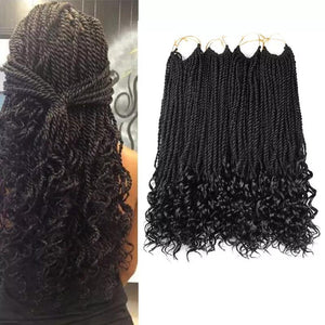 Hand Rubbing Two Shares On Twist Bo Two Shares Braid Twist Rwater Wave Wig Dirty Braid - Bianca's hair and beauty supply