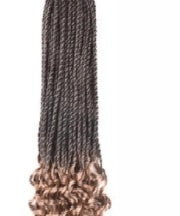 Load image into Gallery viewer, Hand Rubbing Two Shares On Twist Bo Two Shares Braid Twist Rwater Wave Wig Dirty Braid - Bianca's hair and beauty supply

