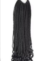 Load image into Gallery viewer, Hand Rubbing Two Shares On Twist Bo Two Shares Braid Twist Rwater Wave Wig Dirty Braid - Bianca's hair and beauty supply
