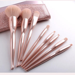 8pcs Twisted Waist Makeup Brush Set Beauty Tool Blush Brush Makeup Brush Cross- Exclusive Manufacturer - - Bianca's hair and beauty supply