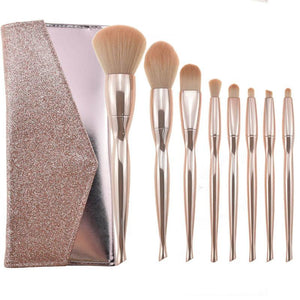 8pcs Twisted Waist Makeup Brush Set Beauty Tool Blush Brush Makeup Brush Cross- Exclusive Manufacturer - - Bianca's hair and beauty supply