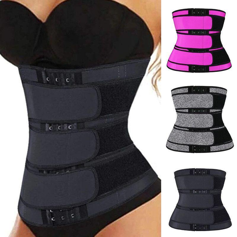 3 belt waist trainer sauna sweat sport girdles women body shaper workout trimmer belt - Bianca's hair and beauty supply