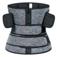 Load image into Gallery viewer, 3 belt waist trainer sauna sweat sport girdles women body shaper workout trimmer belt - Bianca's hair and beauty supply
