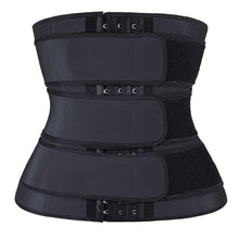 Load image into Gallery viewer, 3 belt waist trainer sauna sweat sport girdles women body shaper workout trimmer belt - Bianca's hair and beauty supply
