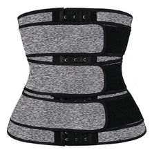 Load image into Gallery viewer, 3 belt waist trainer sauna sweat sport girdles women body shaper workout trimmer belt - Bianca's hair and beauty supply
