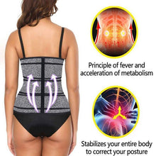 Load image into Gallery viewer, 3 belt waist trainer sauna sweat sport girdles women body shaper workout trimmer belt - Bianca's hair and beauty supply
