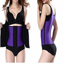 Load image into Gallery viewer, corset waist trainer cincher control body shaper underbust sports black adjustbla shoulder - Bianca's hair and beauty supply
