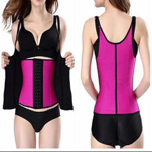 Load image into Gallery viewer, corset waist trainer cincher control body shaper underbust sports black adjustbla shoulder - Bianca's hair and beauty supply
