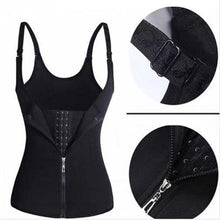 Load image into Gallery viewer, corset waist trainer cincher control body shaper underbust sports black adjustbla shoulder - Bianca's hair and beauty supply
