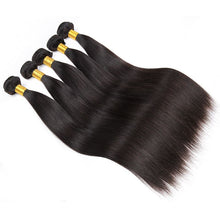 Load image into Gallery viewer, Real Human Hair Wig Hair Curtain 1b# Remy Human Hair Straight Wave Xuchang Factory Outlet - Bianca's hair and beauty supply

