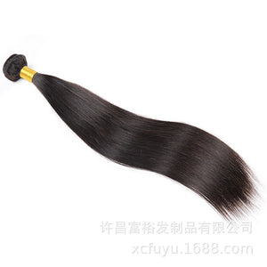 Real Human Hair Wig Hair Curtain 1b# Remy Human Hair Straight Wave Xuchang Factory Outlet - Bianca's hair and beauty supply