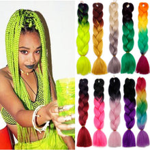 Load image into Gallery viewer, Hot Beauty Wig Chemical Fiber Dirty Braid Ombre Braid Hair Factory Gradient Braid - Bianca's hair and beauty supply
