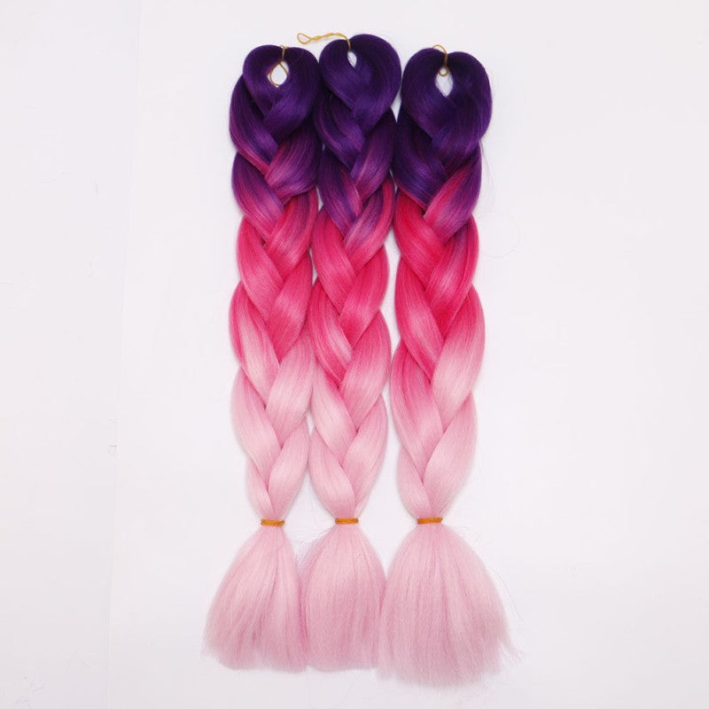 Hot Beauty Wig Chemical Fiber Dirty Braid Ombre Braid Hair Factory Gradient Braid - Bianca's hair and beauty supply