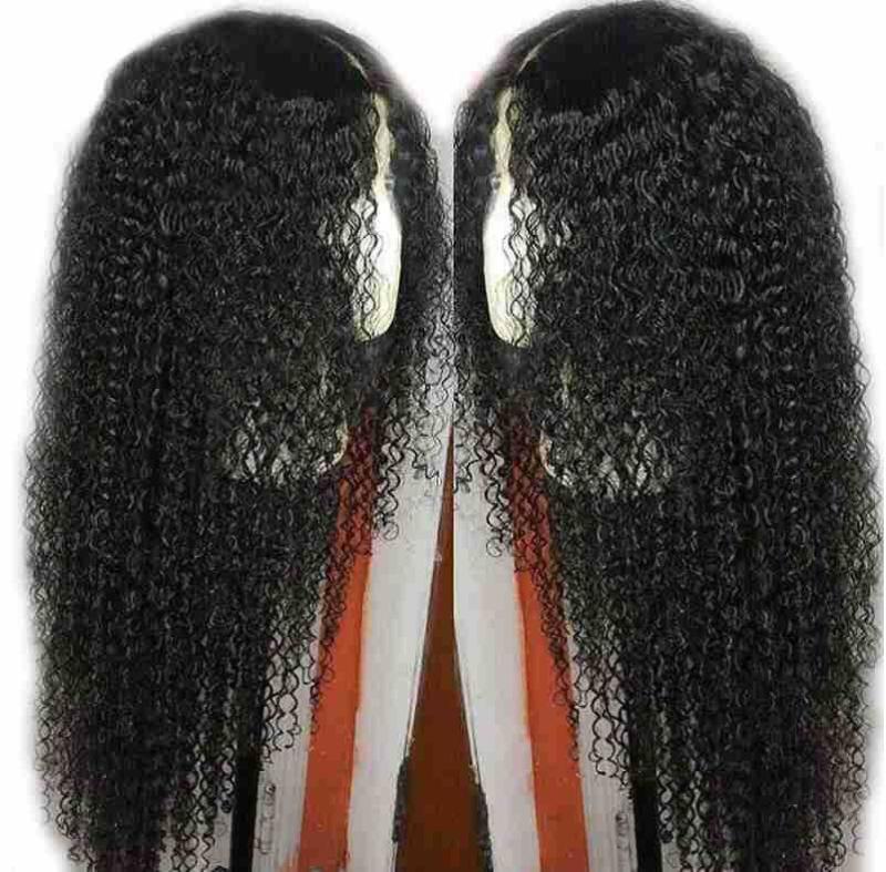 Curly Wigs, Mid-Split Long Curly Hair, African Small Curly Wigs - Bianca's hair and beauty supply