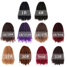 Load image into Gallery viewer, Cross- Wig Chemical Fiber African Black Dirty Braids 18 Caterpillar Head Marley Braids - Bianca's hair and beauty supply
