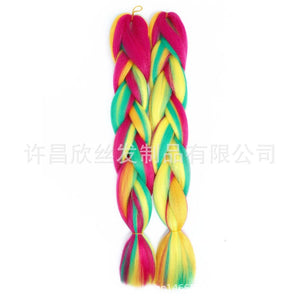 Xuchang African Dirty Braid Wig Matching Chemical Fiber Big Braid Wig - Bianca's hair and beauty supply