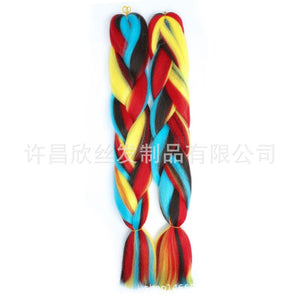 Xuchang African Dirty Braid Wig Matching Chemical Fiber Big Braid Wig - Bianca's hair and beauty supply