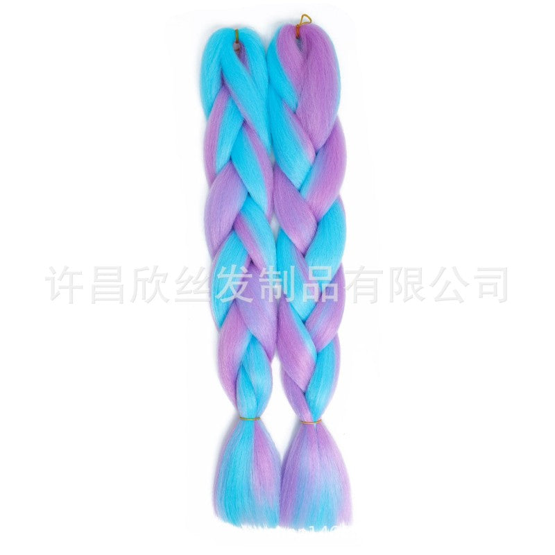 Xuchang African Dirty Braid Wig Matching Chemical Fiber Big Braid Wig - Bianca's hair and beauty supply