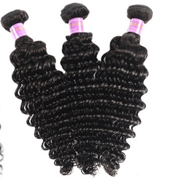 Brazilian Hair, Brazilian Hair, Wig, Deep Wave Curly Human Hair- - Bianca's hair and beauty supply